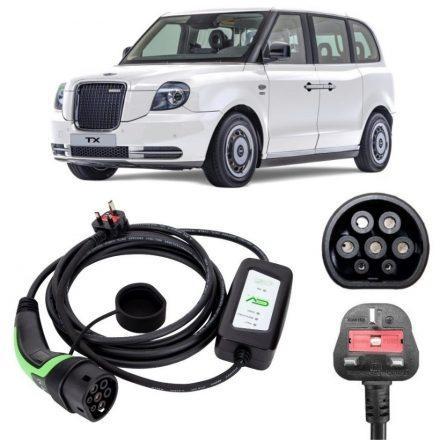 LEVC London Taxi EV Charging Cable - Type 2 to 3 Pin